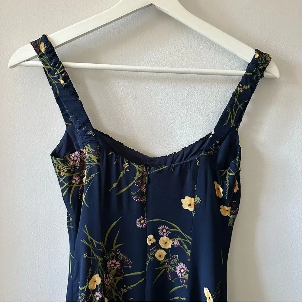 Reformation Peridot Side Slit Midi Dress in Mademoiselle - Picture 5 of 9